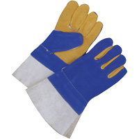 Welding Gloves, Split Cowhide, Size One Size Les Fournitures Industrielles Méga