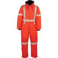 Reflective Insulated Coveralls, Small, Orange Les Fournitures Industrielles Méga