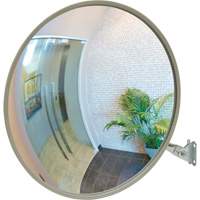 Convex Mirror with Telescopic Arm, Indoor/Outdoor, 12" Diameter Les Fournitures Industrielles Méga