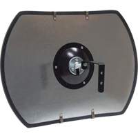 Roundtangular Convex Mirror with Bracket, 12" H x 18" W, Indoor/Outdoor Les Fournitures Industrielles Méga