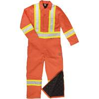 Reflective Duck Coveralls, Small, Orange Les Fournitures Industrielles Méga