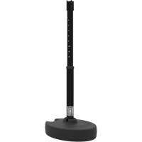 PLUS Barrier Post Set Receiver, 42" High, Black Les Fournitures Industrielles Méga