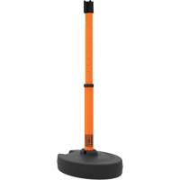 PLUS Barrier Post Set Receiver, 42" High, Orange Les Fournitures Industrielles Méga