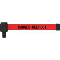 PLUS Banner Cassette, Danger; Keep Out, 15', Red Tape Les Fournitures Industrielles Méga