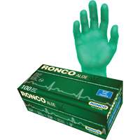 Disposable Gloves with Aloe, Small, Vinyl, 5-mil, Powder-Free, Green Les Fournitures Industrielles Méga