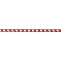 Tough-Mark Heavy-Duty Floor Marking, Rectangle, 48" L x 2" W, Red and White, Polyethylene Les Fournitures Industrielles Méga