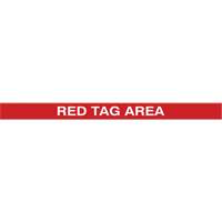 Tough-Mark Heavy-Duty Floor Marking, Rectangle, 48" L x 2" W, Red, Polyethylene Les Fournitures Industrielles Méga