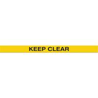 Tough-Mark Heavy-Duty Floor Marking, Rectangle, 48" L x 2" W, Yellow, Polyethylene Les Fournitures Industrielles Méga