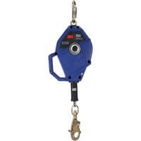 Cordage de s&eacute;curit&eacute; autor&eacute;tractable avec verrouillage intelligent, 30', Acier galvanis&eacute;, Pivotant Les Fournitures Industrielles Méga