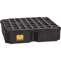 Modular Spill Platform, 15 US gal. Spill Capacity, 26" x 26.25" x 6.5" Les Fournitures Industrielles Méga