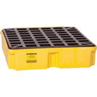 Modular Spill Platform, 15 US gal. Spill Capacity, 26" x 26.25" x 6.5" Les Fournitures Industrielles Méga