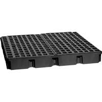 Modular Spill Platform, 60.5 US gal. Spill Capacity, 51.5" x 51.5" x 6.5" Les Fournitures Industrielles Méga