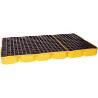 Modular Spill Platform, 88 US gal. Spill Capacity, 51.5" x 78.25" x 6.5" Les Fournitures Industrielles Méga