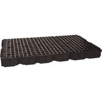 Modular Spill Platform, 88 US gal. Spill Capacity, 51.5" x 78.25" x 6.5" Les Fournitures Industrielles Méga
