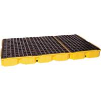 Modular Spill Platform, 88 US gal. Spill Capacity, 51.5" x 78.25" x 6.5" Les Fournitures Industrielles Méga