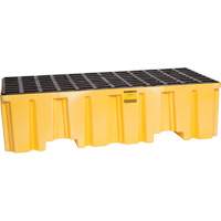 Spill Containment Pallet, 66 US gal. Spill Capacity, 26.25" x 51" x 13.75" Les Fournitures Industrielles Méga