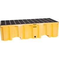 Spill Containment Pallet, 66 US gal. Spill Capacity, 26.25" x 51" x 13.75" Les Fournitures Industrielles Méga