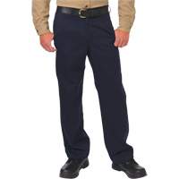 Pantalon de travail de protection contre l'arc &eacute;lectrique, 28, x 26, Bleu marin, 12,4 cal/cm2 Les Fournitures Industrielles Méga