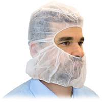 Disposable Hood, Polypropylene, White Les Fournitures Industrielles Méga