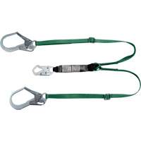 V-Series Lanyard, 6', Rebar Hook Center, Snap Hook Leg Ends, Polyester Les Fournitures Industrielles Méga