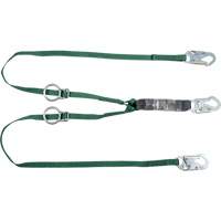 V-Series Tie-Back Lanyard, 6', Snap Hook Center, Snap Hook Leg Ends, Polyester Les Fournitures Industrielles Méga
