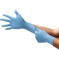 Gants d'examen XC-310 Xceed, T-petit, Nitrile, 4,3 mils, Sans poudre, Bleu, Classe 2 Les Fournitures Industrielles Méga