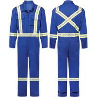 Avenger 7 oz. Flame Resistant Coveralls, Size 34, Royal Blue Les Fournitures Industrielles Méga