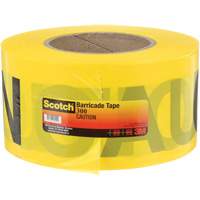 Scotch&reg; Buried Barricade Tape, English, 3" W x 1000' L, 2 mils, Black on Yellow Les Fournitures Industrielles Méga