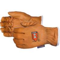 Endura&reg; High-Cut Driver's Gloves, Small, Grain Goatskin Palm, Steel/Para-Aramid Inner Lining Les Fournitures Industrielles Méga