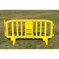 Movit Barricade, Interlocking, 78" L x 39" H, Yellow Les Fournitures Industrielles Méga