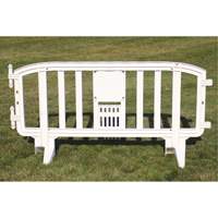 Movit Barricade, Interlocking, 78" L x 39" H, White Les Fournitures Industrielles Méga