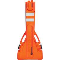 Barricade Multi-Gate, 43" h x 90" lo, Orange Les Fournitures Industrielles Méga