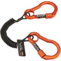Longe porte-outils Squids 3166, Spirale, Mousqueton double Les Fournitures Industrielles Méga
