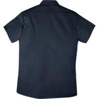 Chemise de travail &agrave; manches courtes en tissu crois&eacute;, Hommes, 4T-Grand, Bleu marine Les Fournitures Industrielles Méga