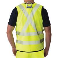 Ripstop Surveyor's Vest, High Visibility Lime-Yellow, Small, Polyester Les Fournitures Industrielles Méga