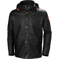 Gale Rain Jacket, Polyester/Polyurethane, X-Small, Black Les Fournitures Industrielles Méga