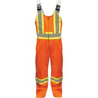 Overalls, Poly-Cotton, Small, High Visibility Orange Les Fournitures Industrielles Méga