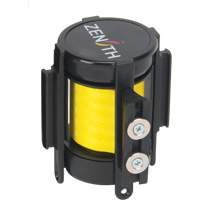 Cassette de ruban magn&eacute;tique pour barri&egrave;re de contr&ocirc;le des foules personnalis&eacute;e, 7', Ruban Jaune Les Fournitures Industrielles Méga