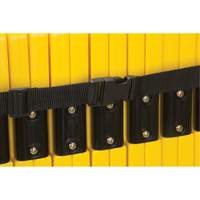 Barri&egrave;re mobile portative, 40" h x 13' lo, Jaune Les Fournitures Industrielles Méga