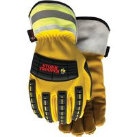 Gants 5782CR Storm Trooper, Petit, Paume en Cuir de vache, Poignet &eacute;lastique Les Fournitures Industrielles Méga