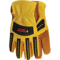Gants Storm Trooper 5782, Grand, Paume en Cuir de vache, Poignet &agrave; enfiler Les Fournitures Industrielles Méga