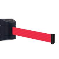 Unit&eacute; murale Tensabarrier, Plastique, Fixation par vis, 30', Ruban Rouge Les Fournitures Industrielles Méga