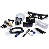 Trousse d'ensemble respirateur d'&eacute;puration d'air propuls&eacute; pour peintre Versaflo, Capuchon & visi&egrave;re, Pile Lithium-ion Les Fournitures Industrielles Méga