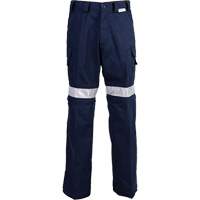 High Visibility Pants, Poly-Cotton, 32, Navy Blue Les Fournitures Industrielles Méga
