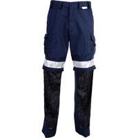 High Visibility Pants, Poly-Cotton, 32, Navy Blue Les Fournitures Industrielles Méga
