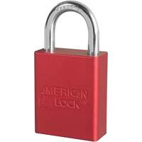 American Lock&reg; Safety Padlock, Red, Keyed Different, Aluminum, 1-1/2" Width Les Fournitures Industrielles Méga