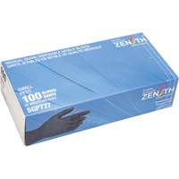 Gants jetables de calibre m&eacute;dical r&eacute;sistants &agrave; la perforation, Petit, Nitrile, 5 mils, Sans poudre, Noir, Classe 2 Les Fournitures Industrielles Méga