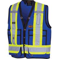 6692N Surveyor's Safety Vest, Royal Blue, Small, Polyester Les Fournitures Industrielles Méga