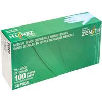 Gants jetables de calibre m&eacute;dical r&eacute;sistants &agrave; la perforation, 2T-Grand, Nitrile, 3,5 mils, Sans poudre, Bleu, Classe 2 Les Fournitures Industrielles Méga