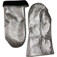 Mitaine de soudage r&eacute;sistant &agrave; la chaleur, Carbone aluminis&eacute;/Cuir, Taille unique, Prot&egrave;ge jusqu'&agrave; 800° F (426.66° C) Les Fournitures Industrielles Méga